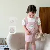 Ropa para niñas: falda con tirantes, estilo fino de verano 2026, vestido tipo camiseta para bebé niña Clase A