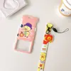 Patito molesto pato molesto caricatura conjunto de insignias de estudiante cuerda larga para colgar en el cuello tarjeta de pase Yangcheng tarjeta de acceso anti-pérdida Bada