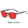 Nueva moda impresión visión nocturna anti-luz azul gafas de sol teléfono móvil computadora juego protección ocular no lastima el ojo gafas planas