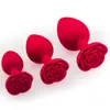 Fabricante Venta al por Mayor Nuevo Rosa Roja Silicona Plug Anal Juguetes Alternativos Juguetes Sexuales Soporte Dropshipping