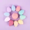 Huevo de maquillaje belleza estándar europeo al por mayor no absorbe el polvo uso dual seco y húmedo huevo de maquillaje esponja de maquillaje set de esponjas de calabaza para maquillaje
