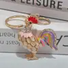 Colección Serie de Llaveros de Animalitos Pequeños Incrustados de Diamantes Coloridos y de Moda: Oso, Delfín, Pavo Real, Sapo Dorado, Caballo, Elefante, Koala, Insecto