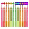 Pluma Fluorescente con Purpurina, Bolígrafo de Purpurina, Bolígrafo de Gel de Alto Valor, Bolígrafo Fluorescente para Colorear Infantil, Bolígrafo para Cuaderno de Notas, Marcador de Papelería