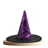 Sombrero de Mago Cosplay para Fiesta de Halloween Malla Transparente Telaraña Sombrero de Bruja Accesorios para Actuación en Escenario