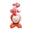 Labial de estilo transfronterizo Globo de papel de aluminio para el Día de San Valentín Juego de cinco piezas Escena de fiesta para parejas con decoración de ambiente festivo