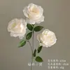 Arranjo de Chão com Flores Artificiais Cor de Champanhe, Rosa de Casamento, Hortênsia, Material de Flores para Corredor de Teto, Arranjo de Decoração para Auditório