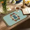 Mesa de Comedor Estilo Americano Manteles Individuales de Cuero, Salvamanteles Impermeables y a Prueba de Aceite, Tapetes de Aislamiento Térmico, Manteles Individuales, Manteles Individuales Estilo Occidental, Salvaplatos, Tapetes para Platos, Venta al por Mayor y Corte