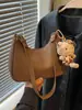 Bolsa de Bolinho Simples Casual Transfronteiriça Feminina 2026 Nova Estilosa Moda Bolsa Transversal Trabalho Deslocamento Bolsa de Ombro Único Sob o Braço