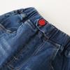Meninos jeans versão coreana de calças infantis crianças desenho animado robô estampado calças baby jeans uma geração de maré de cabelo