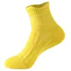 Calcetines Profesionales de Media Pantorrilla para Correr Maratón para Hombres, Antideslizantes, Transpirables, Suela de Felpa, para Exteriores, Bádminton, Baloncesto