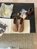 Zapatos de Suela Blanda con Dedos Separados Estilo Pata de Cerdo 2025 Otoño Nuevo Estilo Francés Retro Estilo de Noche Hada Unipodal Herradura de Caballo Tendencia