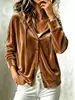 2026 nuevo otoño/invierno europeo y americano Amazon moda transfronteriza para mujer con capucha de color liso manga larga ajuste holgado cárdigan con botones