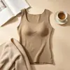 Nuevo chaleco térmico Aiyang de otoño e invierno con almohadilla integrada en el pecho, no necesita sujetador, chaleco para mujer al por mayor