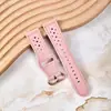 Nueva Hebilla Ovalada Clásica Hebilla Inversa Correa de Cuero Perforada Transpirable Cuero Genuino para Reloj Compatible con Samsung watch8 Venta al por Mayor