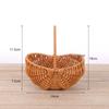 Cesta de Mimbre Retro de Lirio del Valle al por mayor Cesta de Flores Cesta de Materiales Florales Floristería Salón Cesta para Arreglos Florales Regalo Hecho a Mano Flores Bolsa para Frutas