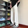 Pantalones de Hielo de Seda Texturizados para Hombre, Nuevo Estilo Otoño 2025, Pantalones Largos Casuales con Caída, Pantalones Anchos Sueltos para Hombre