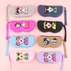 Bolsa de silicone para óculos transfronteiriça atacado, bolsa de armazenamento portátil, estojo para óculos, capa protetora de óculos de sol feminina, porta-moedas