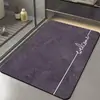 Alfombrilla de baño, alfombrilla absorbente de agua y de secado rápido para la entrada del baño o el inodoro