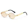 2026 Nuevo Llegada Redondas Modernas Metal Gafas de Sol Europeas Americanas Retro Simple Letra M Gafas de Sol de Comercio Exterior Mujeres