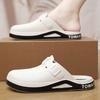 Zapatos Birkenstock para Hombre para Uso Exterior, Modernos, Casuales, Versátiles, Cómodos, Pantuflas de Suela Blanda, Antideslizantes, Impermeables, Pantuflas de Media Caña