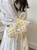 Bolso Femenino Yuezi Estilo Japonés Lunares Estilo Academia de Niña Encaje Mini Mochila Nueva Dulce y Linda Mochila para Padres e Hijos