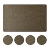 Manteles Individuales Listos con Patrón de Lana, Manteles Individuales Cuadrados de PVC Estilo Nórdico Occidentales, Manteles Tejidos Estilo Chino para Mesa de Comedor, Aislantes de Calor y Sencillos