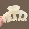 Pinza para el pelo grande de lunares estilo coreano para cabello grueso, pinza de tiburón dulce y elegante para la parte trasera de la cabeza, accesorio para el cabello de alta gama y exquisito