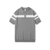 Camisa polo de punto de seda helada de alta gama con bloques de color para hombre, de manga corta, nuevo estilo de verano, camiseta de cuello para hombre moderna y versátil