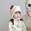 Gorro de Bebé Invierno Felpa Lana Lindo Súper Lindo Niños Engrosado Cálido Protección Orejas Cortavientos Estilo K