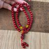 Pingente da Fortuna Pixiu de Cinábrio Pulseira de Cinábrio com Círculo Duplo Lingote de Areia Dourada Roxa de Baixo Teor Pulseira de Cinábrio Atraidora de Riqueza