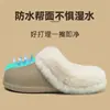 Pantuflas de Algodón Impermeables para Mujer 2026 Nuevo Estilo Invierno Exterior Interior Hogar Felpa Cálida Antideslizantes Pantuflas de Algodón para Damas