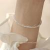 Pulsera de Cristal Super Flash Fina con Cuentas Estilo Nuevo para Mujer Lujo Ligero Elegante ins Nicho Sentido Pulsera de Estudiante Pulsera