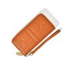Nueva cartera de mujer color sólido simple superficie suave bolso de mano con una sola cremallera gran capacidad bolsa para teléfono móvil monedero multifuncional