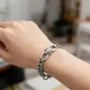 Pulseira de Design Exclusivo com Nó de Corda Texturizada Resistente, Corrente Cubana, Corrente Duplamente Trançada para Homens e Mulheres, Joia Versátil Estilo de Rua