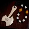 Peças de Mão de Latão Real de Boutique para Presentes Manuais Culturais e Criativos para Homens para Destino e Feliz Peças de Mão de Latão para Destino