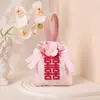 Nuevas bolsas de regalo para bodas con un toque de alta gama, bolsas para dulces de recuerdo, bolsas plegables para dulces, bolsas de empaque de mano al por mayor