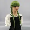 Gorro de trenza peluca de fiesta europea y americana trenza trenza de doble torsión peluca mecanismo femenino peluca de seda de alta temperatura gorro