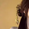 Pasador de Pelo en Forma de U con Borla de Mariposa Dorada, Estilo Antiguo, Gama Alta, Nuevo Estilo Chino, Pasador de Pasos Oscilantes, Dinastía Han, Accesorios de Estilo Chino, Accesorios para el Cabello