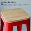 Mesa Alta de Metal Estilo Industrial y Sillas Celebridad de Internet Estilo Cemento Tienda de Barbacoa Puesto Grande Tienda de Malatang Combinación de Mesa y Silla de Hierro