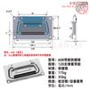 Anwang Acero Inoxidable Caja de Aire Gabinete Accesorios Manija Cubierta de Caja de Escenario Anillo Manija de Resorte Manija para Caja de Madera Manija