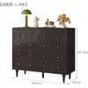 Cómoda de Lujo Ligero Estilo Vintage, Unidad de Almacenamiento de Madera para Montar en la Pared con Cinco Cajones para Dormitorio, Nuevo Almacenamiento Retro con Seis Cajones, Cómoda Multifuncional