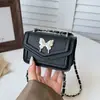 Atacado Comércio Exterior Padrão Pedra Borboleta Feminina 2026 Nova Moda Chique Estilosa Ombro Único Transversal Corrente Pequena Bolsa Quadrada