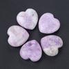 1747-Ágata de Cristal Natural Piedra Semipreciosa Corazón No Poroso 30mm de Espesor Piedra de Palma en Forma de Corazón Regalo de San Valentín
