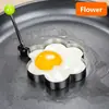 Conjunto de 4 anéis de ovo em aço inoxidável, moldes de ovo redondos, em formato de estrela e coração, ferramentas antiaderentes para fritar ovos, acessórios de cozinha para RV, moldes não elétricos para formar ovos para panquecas e omeletes, ferramentas de fritura de ovos para cozinha de restaurante, ferramentas de lancheira em formato de coração