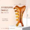 Peine de Masaje Multifuncional Cuatro en Uno para el Cuero Cabelludo Resina Terapia para la Cabeza para Dragar Meridianos Artefacto Raspado y Lifting Facial