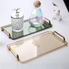 Bandeja para té bandeja hogar taza de té juego de té taza taza de agua té sala de estar bandeja de almacenamiento de doble capa soporte rectangular para tazas