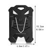 Hebilla Táctica Diamante Transfronteriza de Fácil Tirón Insignia Enrollable Estirable Vertical Negra Cubierta Protectora para Documentos Venta al por Mayor de Fábrica