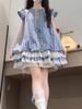 Vestido de Niña Verano 2025 Nuevo Estilo Falda de Muñeca a Cuadros para Niños Vestido de Princesa de Manga Abullonada para Niñas
