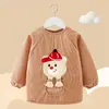Bata Infantil Outono e Inverno Babador de Bebê Vestir ao Contrário Impermeável Novo Avental Roupas para Comer Proteção para Jardim de Infância Masculino e Feminino