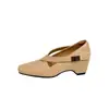 Zapatos Mary Jane de Cuadrado Francés con Tira Cruzada de Corte Bajo para Mujer, Nuevos, Elegantes, de Temperamento Versátil, para el Trabajo, Tacón Bajo, Zapatos de Corte Bajo